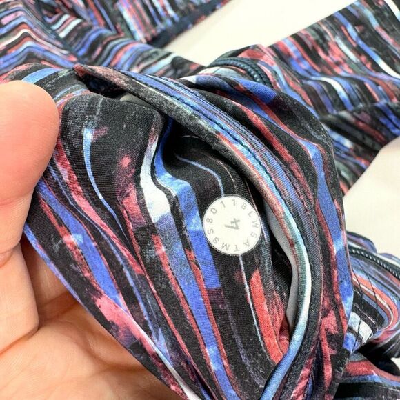 Lululemon Leggings Womens 4 Multi-Color High-Rise Yoga Pants Ankle - Picture 7 of 10